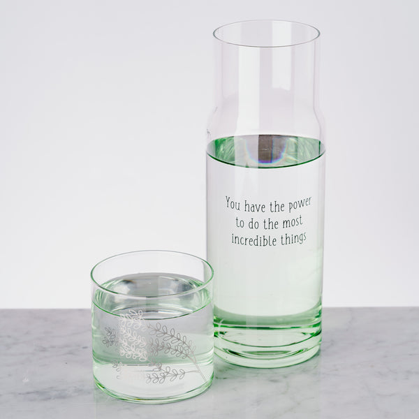 Pavilion Gift Company Incredible Things 32 Oz Water Carafe And Tumbler Set