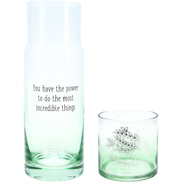 pavilion gift company Incredible Things 32 oz Water Carafe and Tumbler Set