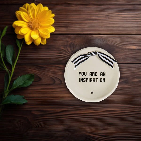 Pavilion Gift Company Inspiration 4.25" Round Keepsake Dish