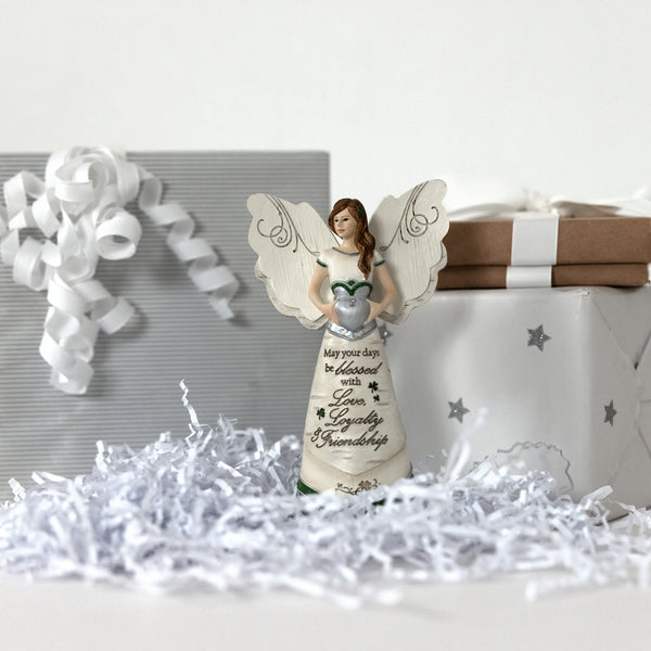 Pavilion Gift Company Irish Blessing 6.5" Angel With Claddagh