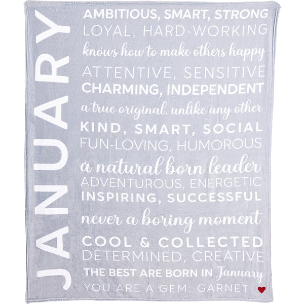 pavilion gift company January 50" x 60" Royal Plush Blanket