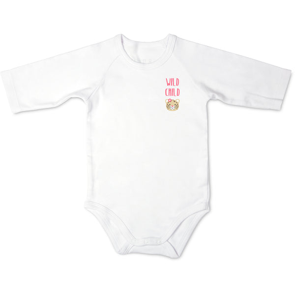 pavilion gift company Jungle Cat 6-12 Months 3/4 Length Sleeve Onesie