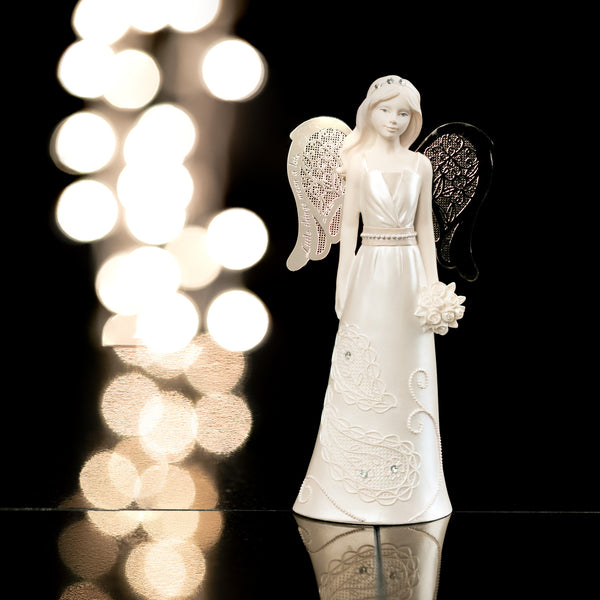 Pavilion Gift Company Junior Bridesmaid 6" Angel Holding Bouquet