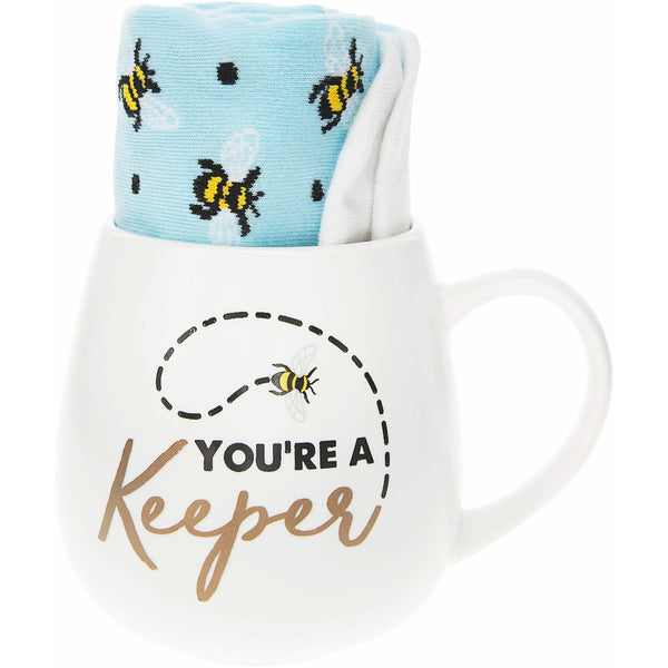 pavilion gift company Keeper 15.5 oz Mug and Sock Set
