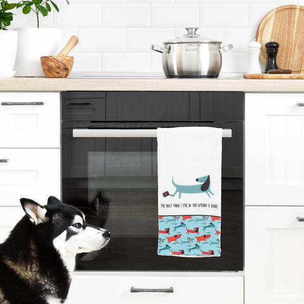 Pavilion Gift Company Kitchen Chaos 100% Cotton Tea Towel