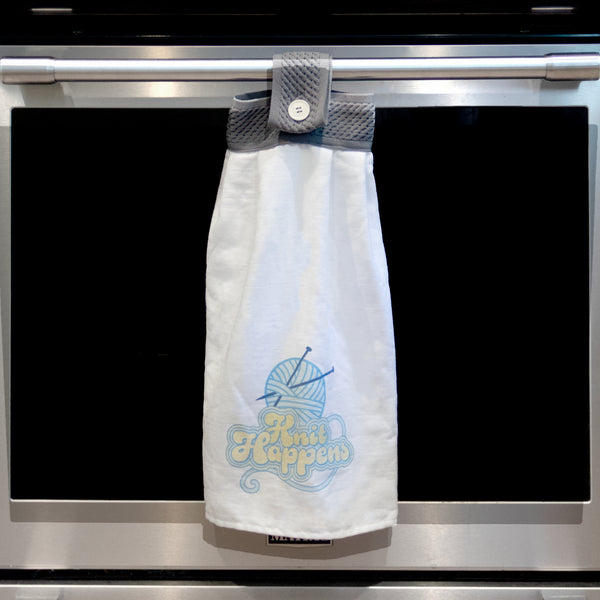 Pavilion Gift Company Knit Happens 100% Cotton Tea Towel