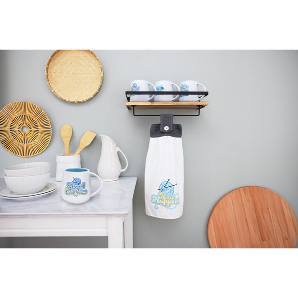 Pavilion Gift Company Knit Happens 100% Cotton Tea Towel