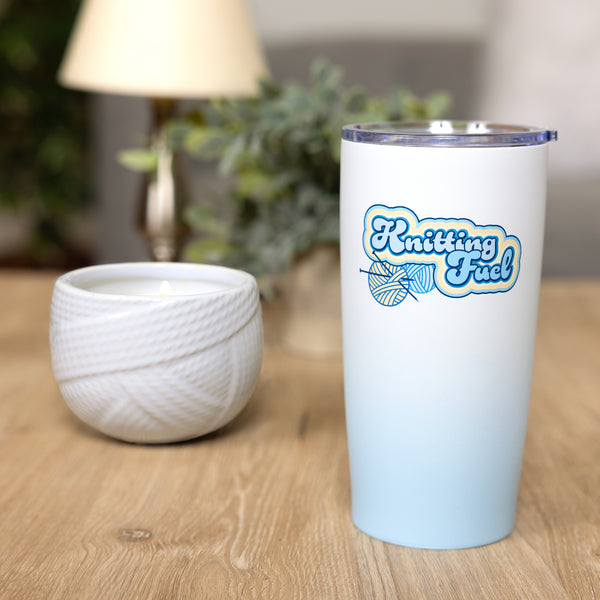 Pavilion Gift Company Knitting Fuel 20 Oz Travel Tumbler