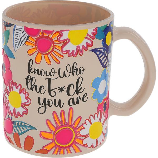 pavilion gift company Know Who You Are 18 oz Glass Mug