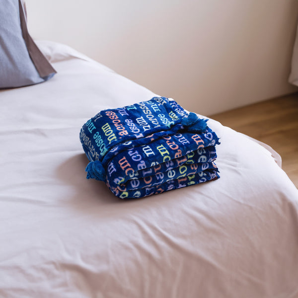 Pavilion Gift Company Lacrosse Mom 60" X 50" Royal Plush Blanket