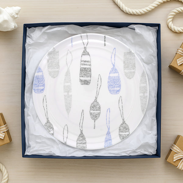 Pavilion Gift Company Lake 10.5" Melamine Dinner Plates (Set Of Two)