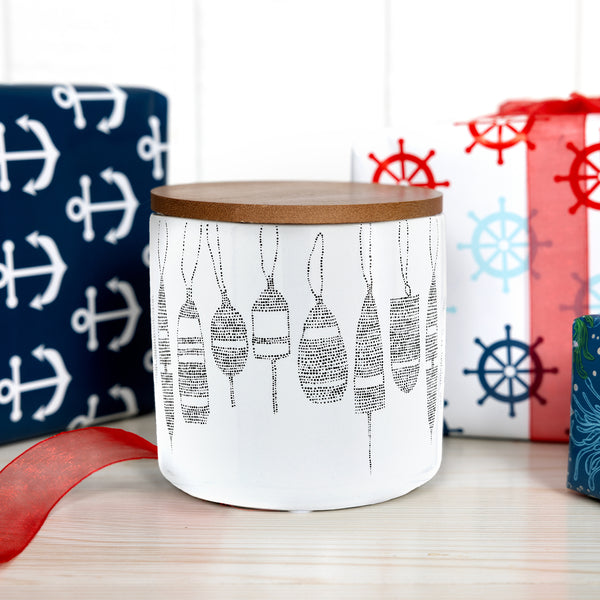 Pavilion Gift Company Lake 14 Oz - 100% Soy Wax Reveal Candle Scent: Lemon Verbena