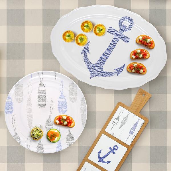 Pavilion Gift Company Lake 20" Melamine Serving Tray