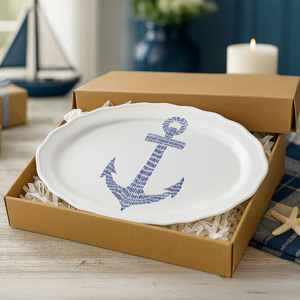 Pavilion Gift Company Lake 20" Melamine Serving Tray