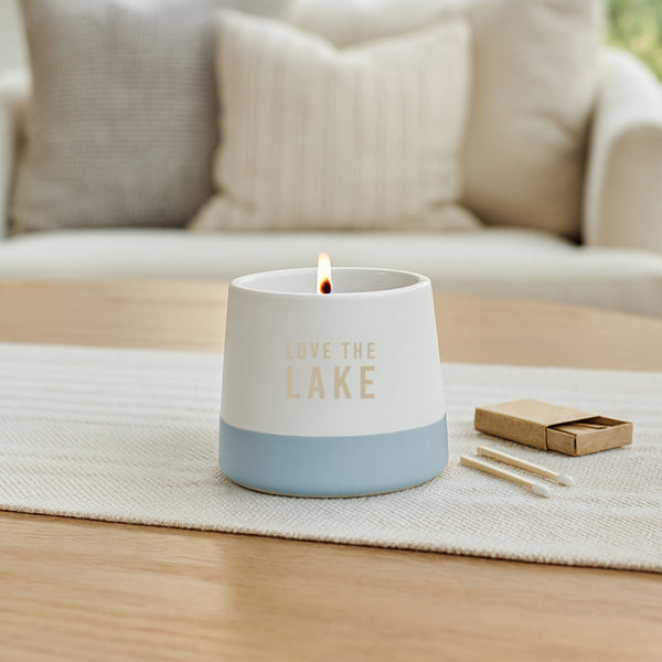 Pavilion Gift Company Lake 4 Oz - 100% Soy Wax Candle Scent: Tranquility