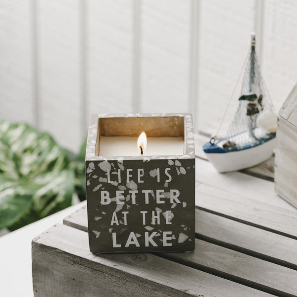 Pavilion Gift Company Lake 8 Oz - 100% Soy Wax Candle Scent: Serenity