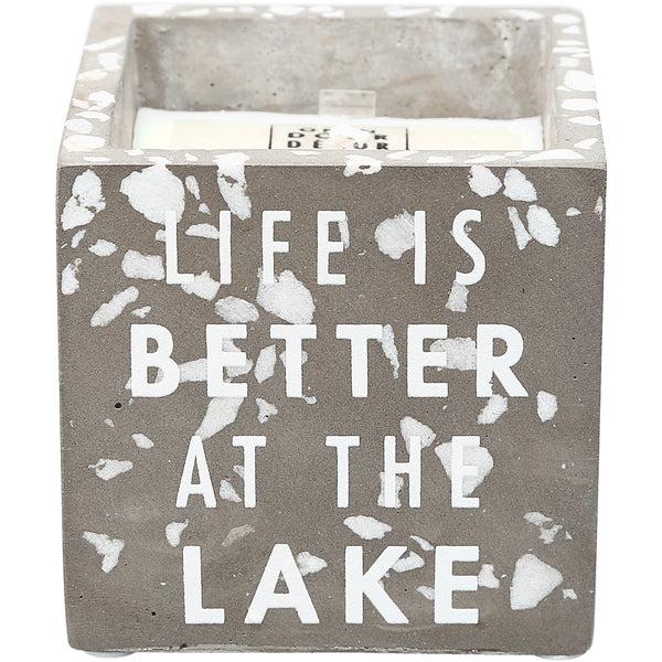 pavilion gift company Lake 8 oz - 100% Soy Wax Candle Scent: Serenity