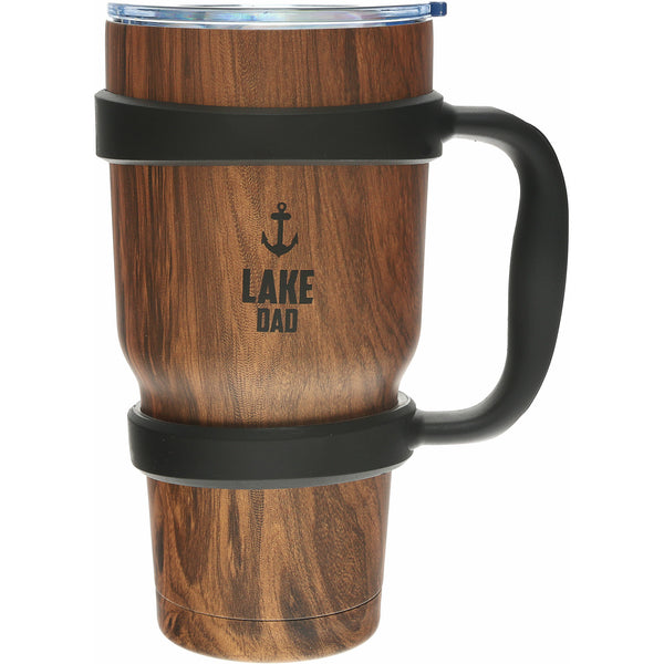 pavilion gift company Lake Dad 30 oz Stainless Steel Travel Tumbler with Handle