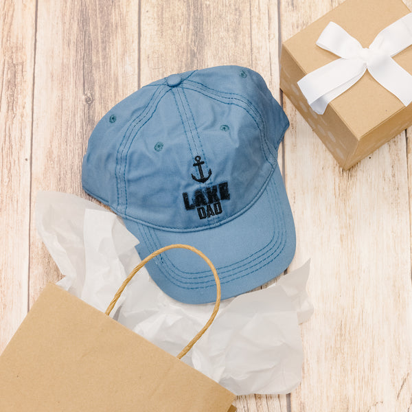 Pavilion Gift Company Lake Dad Cadet Blue Adjustable Hat