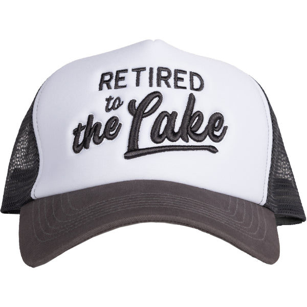 pavilion gift company Lake Dark Gray Adjustable Trucker Hats