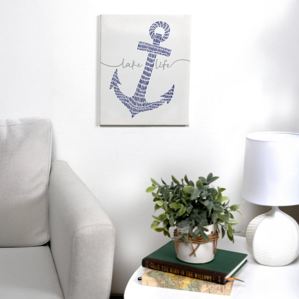 Pavilion Gift Company Lake Life 12" X 15" Embroidered Plaque