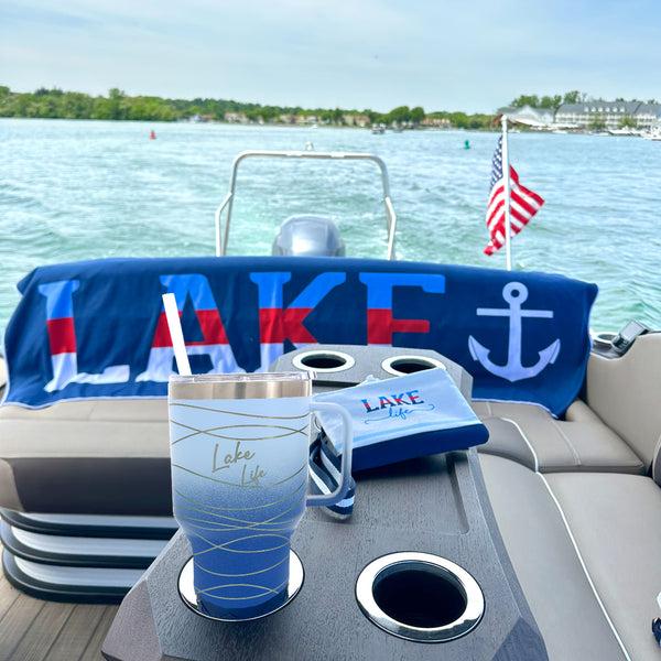 Pavilion Gift Company Lake Life 30 Oz Travel Tumbler