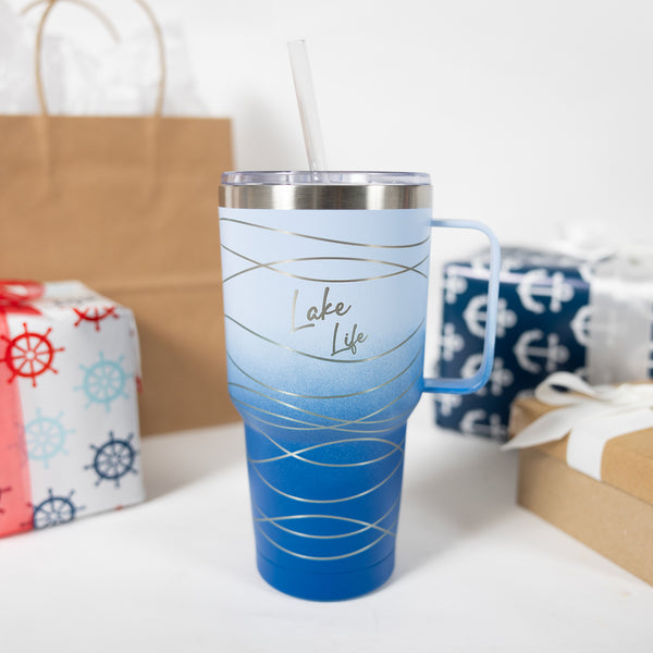 Pavilion Gift Company Lake Life 30 Oz Travel Tumbler