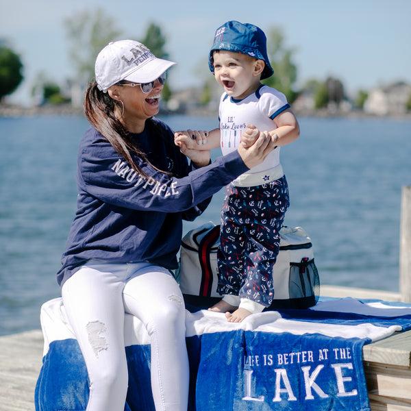 Pavilion Gift Company Lake Life 6-12 Months Blue Jogger Pant