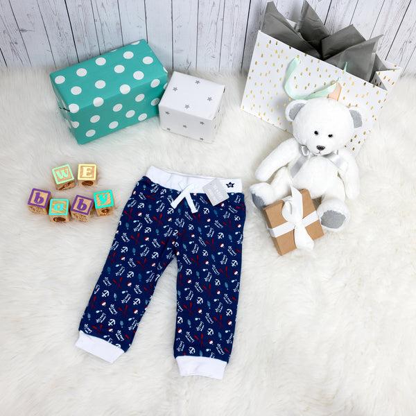 Pavilion Gift Company Lake Life 6-12 Months Blue Jogger Pant