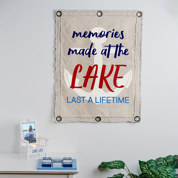 Pavilion Gift Company Lake Memories 24" X 30" Wall Banner