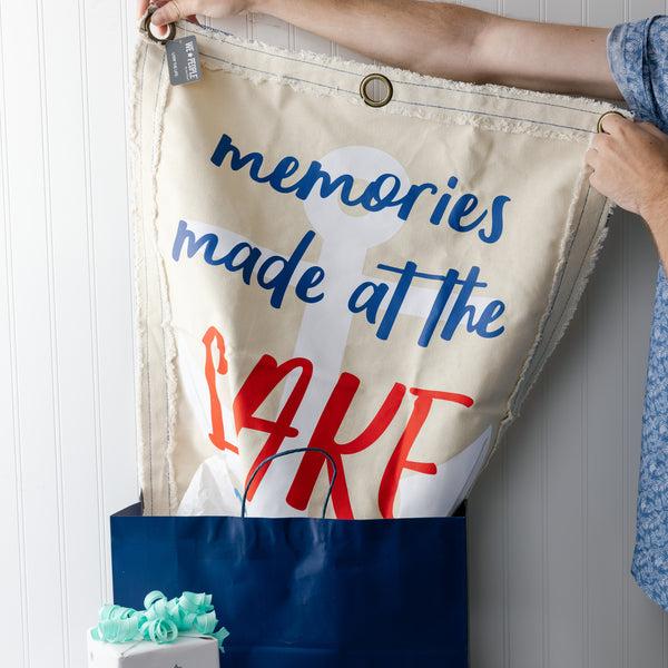 Pavilion Gift Company Lake Memories 24" X 30" Wall Banner