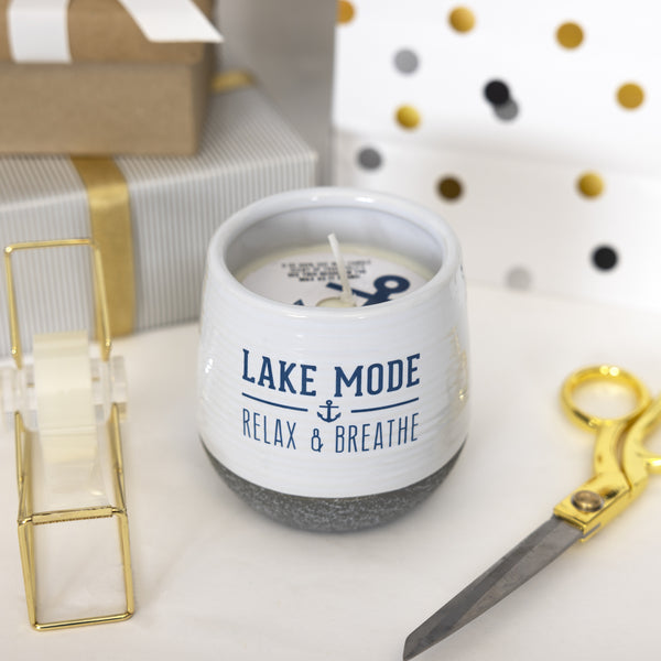 Pavilion Gift Company Lake Mode 11 Oz - 100% Soy Wax Reveal Candle Scent: Serenity