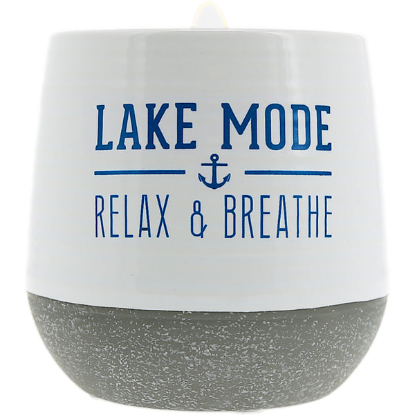 pavilion gift company Lake Mode 11 oz - 100% Soy Wax Reveal Candle Scent: Serenity