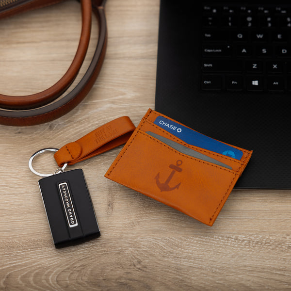 Pavilion Gift Company Lake PU Leather Keyring & Wallet Set