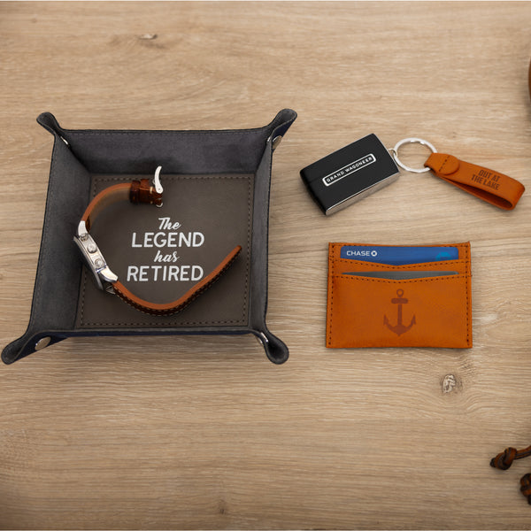 Pavilion Gift Company Lake PU Leather Keyring & Wallet Set