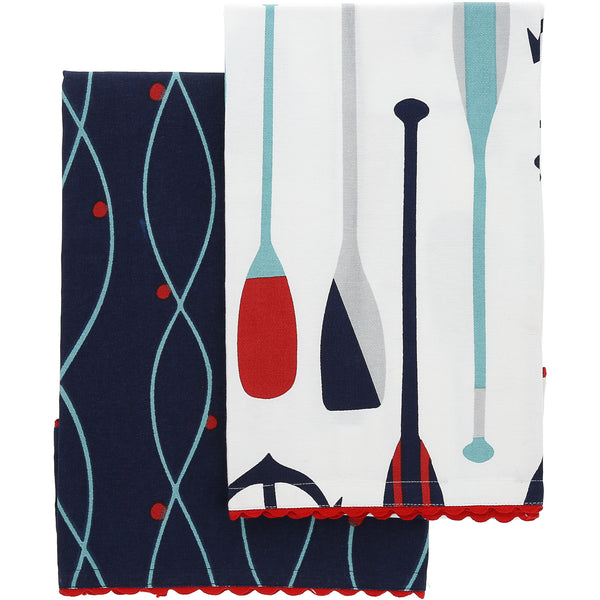 pavilion gift company Lake Tea Towel Gift Set (2 - 20" x 28")