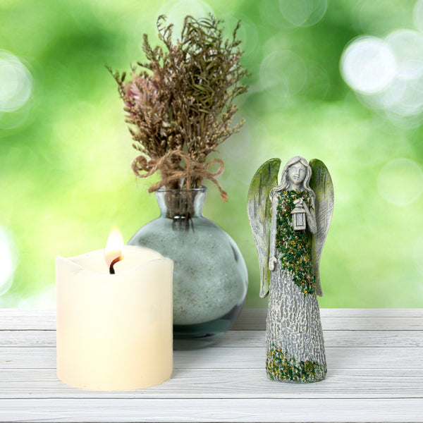 Pavilion Gift Company Lantern 4.5" Angel Holding A Lantern