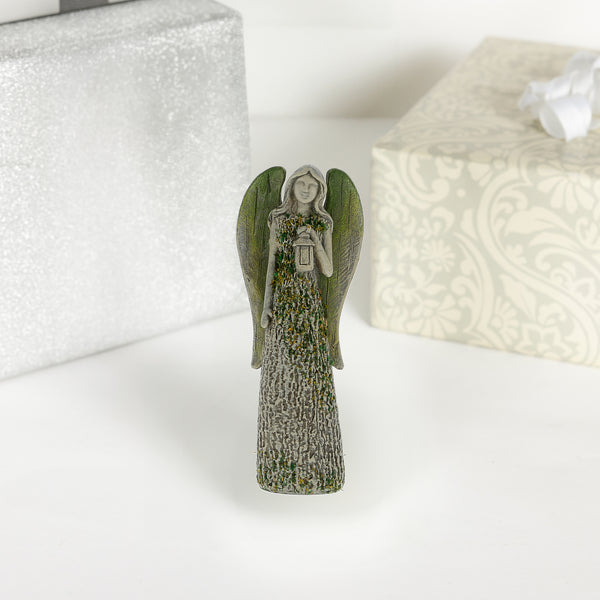 Pavilion Gift Company Lantern 4.5" Angel Holding A Lantern