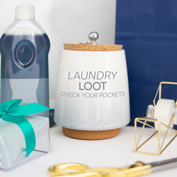 Pavilion Gift Company Laundry 6.5" Ceramic Savings Bank