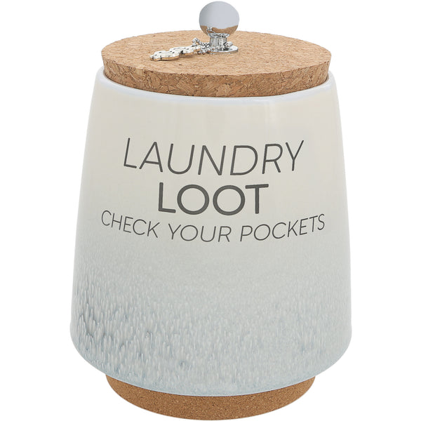 pavilion gift company Laundry 6.5" Ceramic Savings Bank