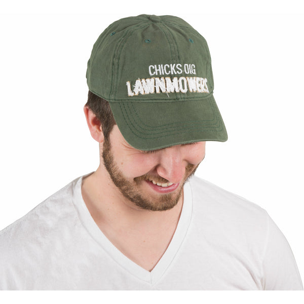 Pavilion Gift Company Lawnmowers Green Adjustable Hat