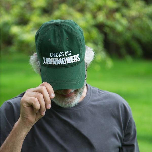 Pavilion Gift Company Lawnmowers Green Adjustable Hat