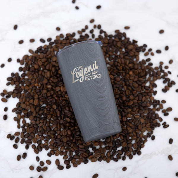 Pavilion Gift Company Legend 20 Oz Wood Finish Stainless Steel Travel Tumbler