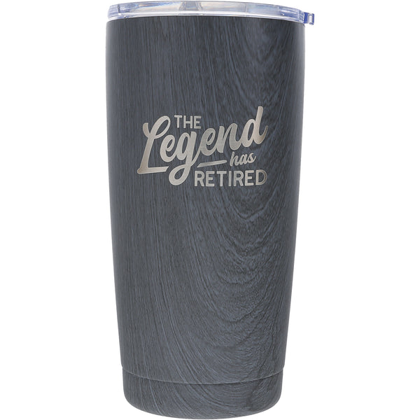 pavilion gift company Legend 20 oz Wood Finish Stainless Steel Travel Tumbler