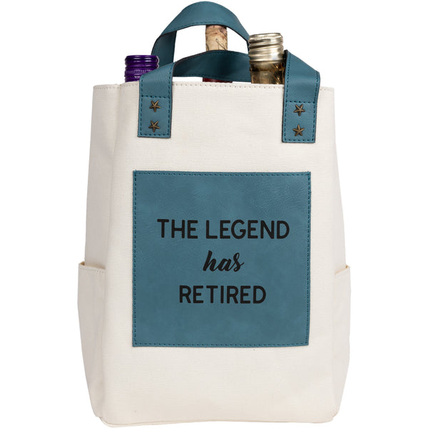 pavilion gift company Legend Large Canvas Bottle Gift Bag