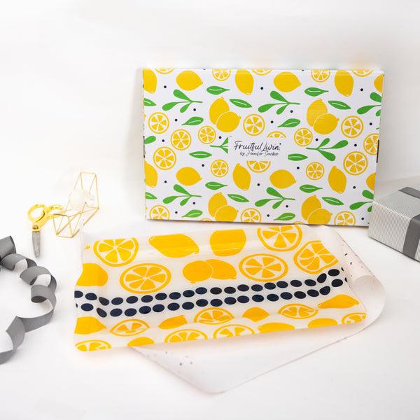 Pavilion Gift Company Lemons 16.75" X 11" Glass Serving Tray