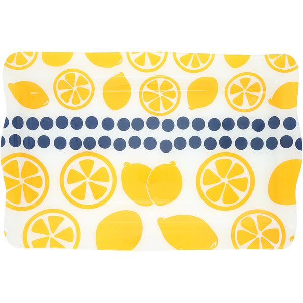 pavilion gift company Lemons 16.75" x 11" Glass Serving Tray