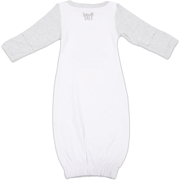 Pavilion Gift Company Leo 0-3 Months Gown With Mitten Cuffs