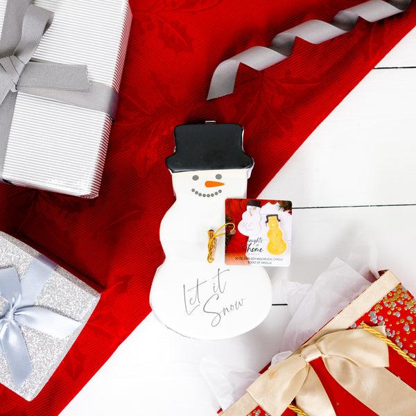 Pavilion Gift Company Let It Snow 10 Oz - 100% Soy Wax Reveal Candle Scent: Sparkling Vanilla