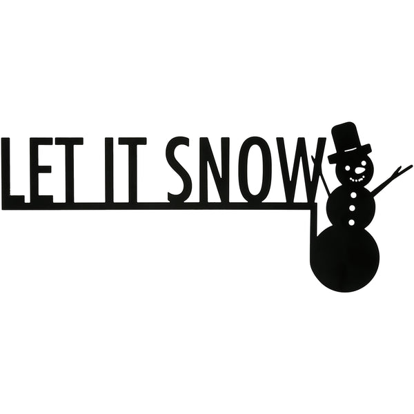 pavilion gift company Let It Snow Metal Door Topper